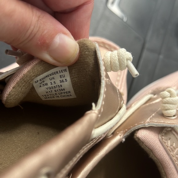 Sperry youth sparkly blush pink slip on - Picture 4 of 4